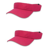 2 Viseiras De Praia Esportiva Pink