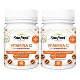2 Vitamina C = 120 Caps 1000mg - Sunfood Importada 