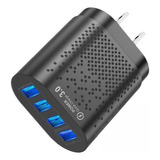 2 X 2-4 Pacotes De Carga Rápida 4 Portas Usb Hub 2 Unidades