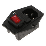 2 X 3pin Iec320 Módulo De Plugue Do Interruptor De Tomada +