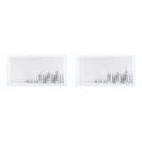 2 X Porta Shampoo Em Porcelanato P/ Banheiro 60x30x10 Cm