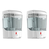 2 X Saboneteira Automática Sensor Dispenser 700ml Álcool Gel