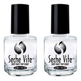 2 X Seche Vite Base Unhas Dry Fast Top Coat Secagem Rápida