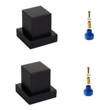 2 Acabamento Registro Quadrado 1 2 3 4 adaptador Docol Cor Preto