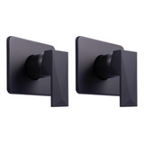 2 Acabamentos Registro Monocomando Quadrado Base Docol Preto