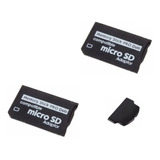 2 Adaptador Micro Sd Memory Stick Pro Duo 1 Tampa Psp 3000