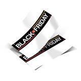 2 Adesivos De Vinil Para Vitrines De Black Friday