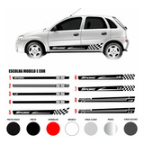 2 Adesivos P Corsa Hatch E Sedan Faixas Laterais