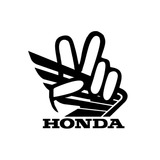 2 Adesivos Personalizado Mãozinha Honda Varias