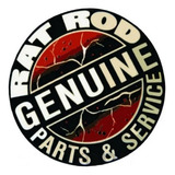 2 Adesivos Rat Rod Genuine Parts Service Carro Antigo