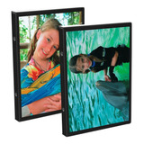 2 Álbuns Fotográfico 15x21 P 40 Fotos Com Visor Personaliza