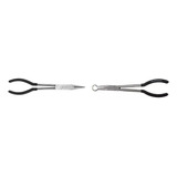 2 Alicate Bico Reto Alicate Bico Curva Oval Longo 11 P