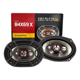 2 Alto Falantes 6x9 Bravox B4x69x 140 Watts Rms Medio Grave