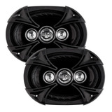 2 Alto Falantes 6x9 Quadriaxial Bravox B4x 69bk 220wrms