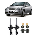2 Amortecedores 2 Kits Batentes Dianteiros Astra 1999 2011