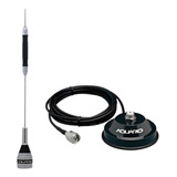 2 Antena Móvel Px B 2050 Suporte Magnético Cabo 4 Mts M 700k