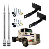 2 Antena Px Inox 2 70m Alongador Suporte Volvo Nl Parafusos