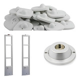 2 Antenas Antifurto P Lojas 1000 Tags Cinza E 1 Desacopla