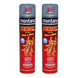 2 Anti Cupim E Brocas Pentox Spray Base Agua 400ml Montana
