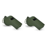 2 Apitos Ações Táticas Militar Educação Física 55mm Verde
