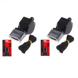 2 Apitos Fox 40 Classic Com Cordão Preto Profissional 115 Db
