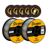 2 Arames De Solda Mig Sem Gás 0 8mm 1 Kg 5 Discos De Corte