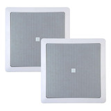 2 Arandelas Jbl 6co1q Caixa Som Embutir Gesso Mdf 25w Branca