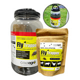 2 Armadilhas Mata Mosca 1 L 2 Refil Atrativo Mosca 250 Gr