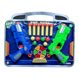 2 Armas Brinquedo Lança Dardo Espuma E Bola Pistola Infantil