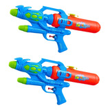 2 Armas Lança Água Pistola Infantil Alta Pressão Brinquedo