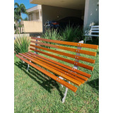 2 Bancos De Jardim Madeira alumínio Tamanduá Namoradeira