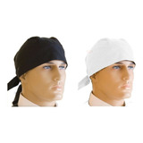 2 Bandana Touca Toquinha Toca Gorro Chef Cozinha Restaurante