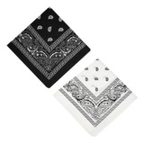 2 Bandanas Várias Cores Lenço Feminino Masculino