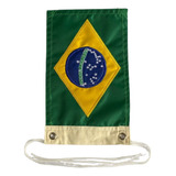 2 Bandeira Bordada Dupla Face Moto Chopper Brasil X Argentin