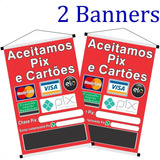 2 Banner Pronto Reutilizável Promo Placa