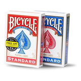 2 Baralhos Bicycle Standard Azul E Vermelho 2 Unidades 