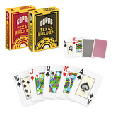 2 Baralhos De Poker Texas Hold em Naipe Grande 94886 Copag