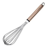 2 Batedor Clara Em Neve ovos E Bolo Fuê Fouet Inox 29 Cm