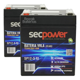 2 Bateria 5ah Nobreak Ups Compact Pro Universal 1400va 4431