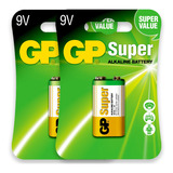 2 Bateria 9v Gp Alcalina Multimetro