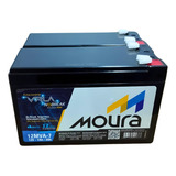 2 Bateria Csb Cs3 Gp 1272 F2 28w 12v 7ah Selada 100 Novas