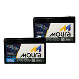 2 Bateria Moura Estacionária Nobreak Alarme Vlra 12v 7ah