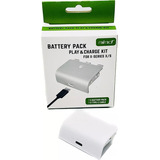 2 Baterias E Cabo Carregador P Controle Xbox Series S x Bco