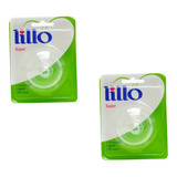 2 Bico Mamadeira Lillo Super Redondo Silicone