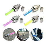 2 Bicos Led Válvula Roda Pneu Neon Luz Xenon Carro Moto Bike