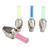 2 Bicos Pino De Válvula Led Neon Roda Bicicleta Moto Bike