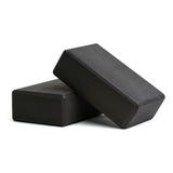 2 Blocos Para Exercícios Alongamento Yoga Pilates Meditação Cor Preto