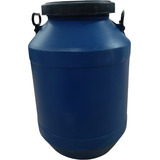 2 Bombona Tambor 50 Litros Azul P Ração Agua Grãos Reuso
