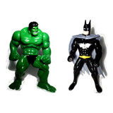 2 Bonecos Hérois Batman Incrível Hulk
