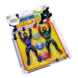 2 Bonecos Ninja Gruda Na Parede Mortal Tipo Homem Aranha